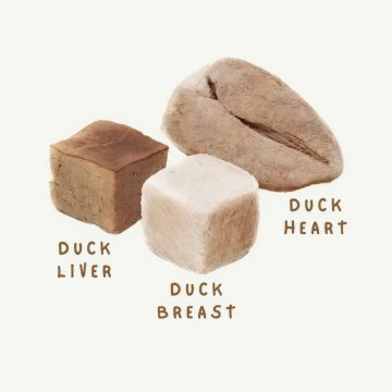 Hell's Kitchen Freeze Dried Duck Mixed Cubes 85g
